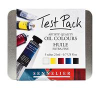 Sennelier Artists Quality Oil Colour Paint Test Pack 5 x 21ml