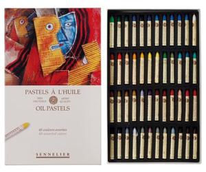 SENNELIER Cardboard Oil Pastel Set, 48 Count (Pack of 1), Multicolor