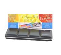Sennelier Classic Metal Watercolour Set 18 Half Pans | Honey Based Paint Box
