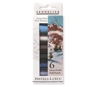 SENNELIER Extra-Soft Half Pastel 6 Stick Set, Set of 6, Winter