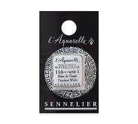 SENNELIER French Artists' Watercolor, Half Pan, Titanium White S1