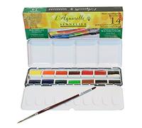 Sennelier : Watercolour Paint : Classic Metal Tin Set Of 14 Full Pans