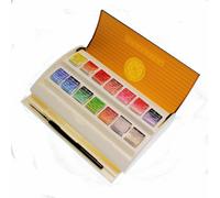 Sennelier L'Aquarelle Extra Fine Watercolour Half Pans set Travel Box Paint