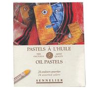 Sennelier Oil Pastels Assorted PKG, Pigment, 24 Count (Pack of 1)
