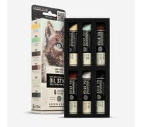 Sennelier : Oil Stick : Mini : Set of 6 : Cat Portrait