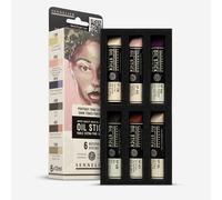 Sennelier Set of 6 Mini Oil Sticks - Dark Colours - N130116.02