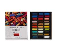 Sennelier Pastels Soft Half ST Assorted, Glass Metal Wood, 30 Count (Pack of 1)