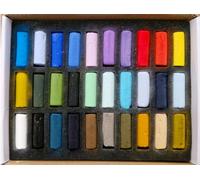 Sennelier Set of dry pastel 30 soft semi-pastels with outdoor shield, SEA EDGE SET, Pastel Extra Finset AND 2 cards