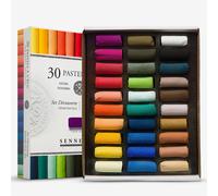 Sennelier Pastels Soft Half ST Assorted, Glass Metal Wood, 30 Count (Pack of 1)