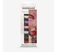 Sennelier Extra-Soft Half Pastel 6 Stick Set, Set of 6, Portrait Light Tones