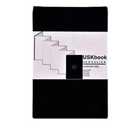 Sennelier USKbook - Small Concertina Urban Sketchbook - Multimedia 340 GSM - Black Linen Cover