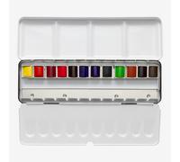 Sennelier : Watercolour Paint : Half Pan : Classic Metal Tin Set of 12