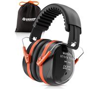 Senner WorkPro Ultra Fold | Adjustable Noise-Canceling Ear Defenders - Safety Earmuffs 33 dB SNR | Foldable Ear Protection Black/Orange