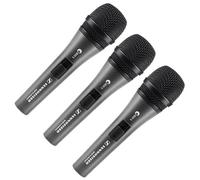 Sennheiser 3-Pack e835-S microphone bundle