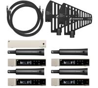 Sennheiser 4 x EW-D SKM-S Base Set R1-6 + EW-D ASA + 2 x ADP UHF Wireless Handheld Microphone System (520 - 576 MHz)