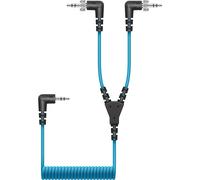 Sennheiser CL35-Y Dual 3.5mm TRS to 3.5mm TRS Coiled Mini-Jack Cable