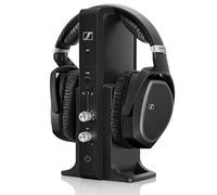 Sennheiser Consumer Audio RS 195 RF Wireless Headphone Systems for TV Listening with Selectable Hearing Boost Preset,Black