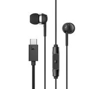 Sennheiser CX 80U - Wired In-ear Headphones, USB C Connection, In-line One-Button Smart Remote with Microphone, Closed Earbuds for Passive Noise Cancelling - Black
