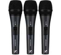 Sennheiser 3-Pack e835-S microphone bundle