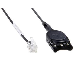 Sennheiser Enterprise Solution CSTD 08 (005365) Standard Headset Connection Cable, Easy Disconnect to Modular Plug RJ 9, Coiled Cord, Code 08. for Direct Connection of Specific Phones