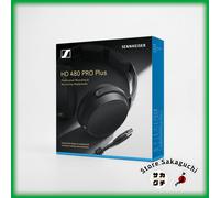 Sennheiser HD 480 PRO Plus Closed-Back Studio Monitor Headphones Coiled Cable