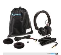 Sennheiser HD25 Plus DJ Headphones + Coiled & Straight Cables, Bag & Spare Pads
