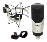 Sennheiser MK4 Large Diaphragm Side Address Mic + Shock Mount Bundle
