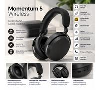 Sennheiser Momentum 5 Wireless Headphones Bluetooth ANC 57h Battery Black New