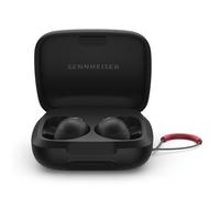 Sennheiser MOMENTUM Sport Earbuds with Fitness Tracker for Heart Rate and Body Temperature - Crystal-Clear Sound with Adaptive ANC, Secure Fit, 24-Hour Battery Life - Black