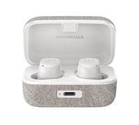 Sennheiser MOMENTUM True Wireless 3 Earbuds - Bluetooth In-Ear Headphones for Music and Calls with Adaptive Noise Cancellation, IPX4, Qi wireless charging and 28-hour battery life, White