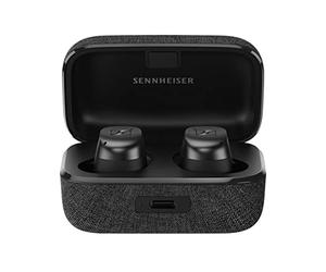 Sennheiser MOMENTUM True Wireless 3 Earbuds - Bluetooth In-Ear Headphones for Music and Calls with Adaptive Noise Cancellation, IPX4, Qi wireless charging and 28-hour battery life, Graphite
