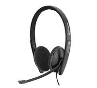 Sennheiser PC 8.2 USB On-Ear Headset With In-Line Volume Control - Secure Fit Headband - No Slippage - Passive Noise-Cancellation Adjustable Microphone - for Internet Telephone Users and E-Learners
