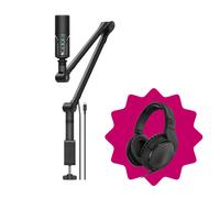 Sennheiser Profile Streaming Set USB Microphone with Sennheiser HD 200 Pro Headphones
