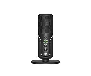 Sennheiser Profile USB Microphone with Table Stand | Plug & Play Design, for Podcasting & Streaming | Cardioid Condenser Capsule | 1.2m USB-C Cable Included | Black (700065)