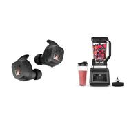 Sennheiser SPORT True Wireless Earbuds - Bluetooth In-Ear Headphones for Active Lifestyles & Ninja 2-in-1 Blender with 3 Automatic Programs; Blend, Max Blend, Crush, and 4 Manual Settings, 2.1L