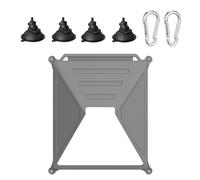 SENNOVI 2-in-1 Suction Cup Mount for Starlink Mini, Protective Silicone Case & Strong Car Roof/Windshield Holder for Car/RV/Boat/Camping (Gray)