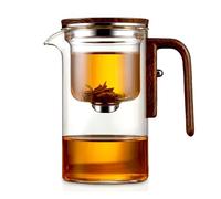 Senomi Infusion Glass Pot, Magnetic Tea Pot with Infusers, Tea Pot with Infusers for Loose Teas (1000ml/35Oz)