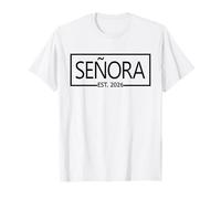 Señora Est. 2026 Latina Spanish Mrs Mr, Wife Husband Wedding T-Shirt