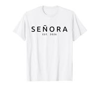 Señora Est. 2026 Latina Spanish, Mrs Mr Wife Husband Wedding T-Shirt