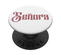 Señora Spanish Mrs Wife Husband Wedding Señor Matching, Sra. PopSockets Adhesive PopGrip