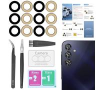 Senpinkboo 2 Pack for Samsung Galaxy A15 Back Rear Camera Lens Glass Replacement with [Camera Lens Protector]+ Pre-Installed Adhesive Include Repair Tool Set+Installation Manual