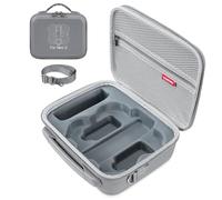 Senprity Neo 2 Drone Bag with Adjustable Shoulder Strap, Portable Carrying Case for DJI Neo 2 Drone, Battery, Two-Way Charging Hub and Accessories - Gray - PU Material