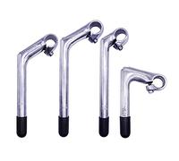 SENQI 22.2 * 25.4mm Electroplating Gooseneck Stem Aluminum Alloy 80 * 220 * 240 Stems With Teeth BSB040(Black)