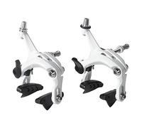 SENQI Road Bicycle Brake Fixed Gear Bike Brake Front and Rear Caliper Brake, Bicycle Parts C Bakes 47-57mm Bike Parts(White 1 Pair)