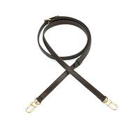 Senral Adjustable Real Darkbrown Leather Handbag Straps Thin Crossbody Strap extender for Speedy Neverfull Nano Replacement Leather Bag Strap with Gold Clip