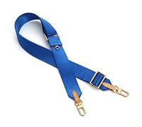 Senral Canvas Crossbody Strap, Adjustable Length 75-135cm, Solid Blue, Replacement for Multi Pochette Accessories, Shoulder Bags, Camera, Luggage