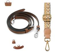 Senral Leather Shoulder Strap for Mini Bags,Leather Bag Straps,Navy Blue,Marshmallow,Burgundy,Cognac,Red,Black Strap With Conversion Kit,Long Champ Crossbody Strap
