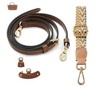 Senral Leather Shoulder Strap for Mini Bags,Leather Bag Straps,Navy Blue,Marshmallow,Burgundy,Cognac,Red,Black Strap With Conversion Kit,Long Champ Crossbody Strap