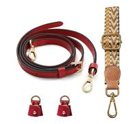 Senral Leather Shoulder Strap for Mini Bags,Leather Bag Straps,Navy Blue,Marshmallow,Burgundy,Cognac,Red,Black Strap With Conversion Kit,Long Champ Crossbody Strap