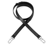 Senral Replacement Handbag Straps Cross Body Strap for Speedy 30 Neverfull Nano Amla DIY Bag Strap (Black 2s width 1.8cm silver hw)